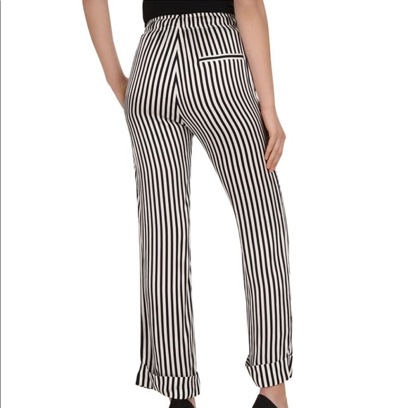 The Kooples Voile Rouge Striped Drawstring Pants - Picture 2 of 8